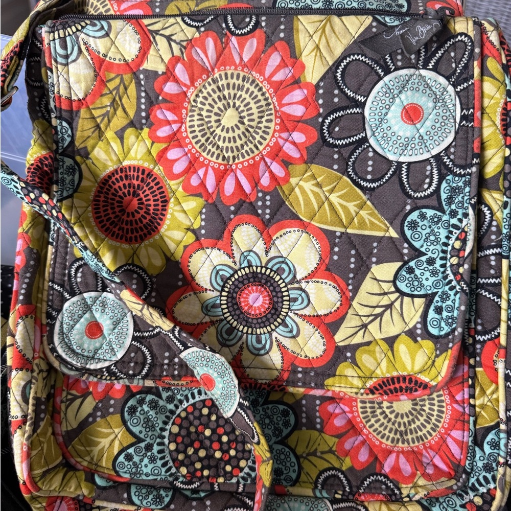 Vera Bradley Multicolor Floral Crossbody Mail Bag